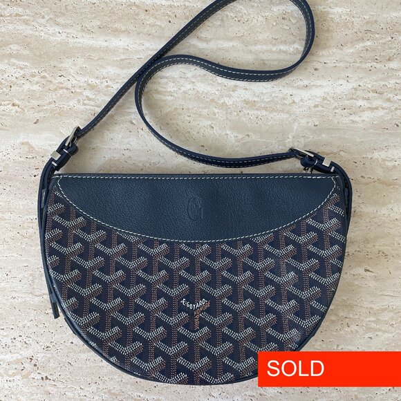 SOLD - Goyard Hirondelle Navy Blue - Picture 1 of 12